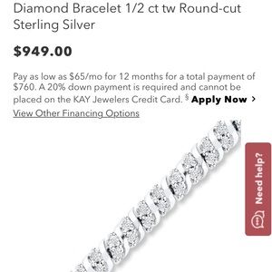 Diamond tennis bracelet